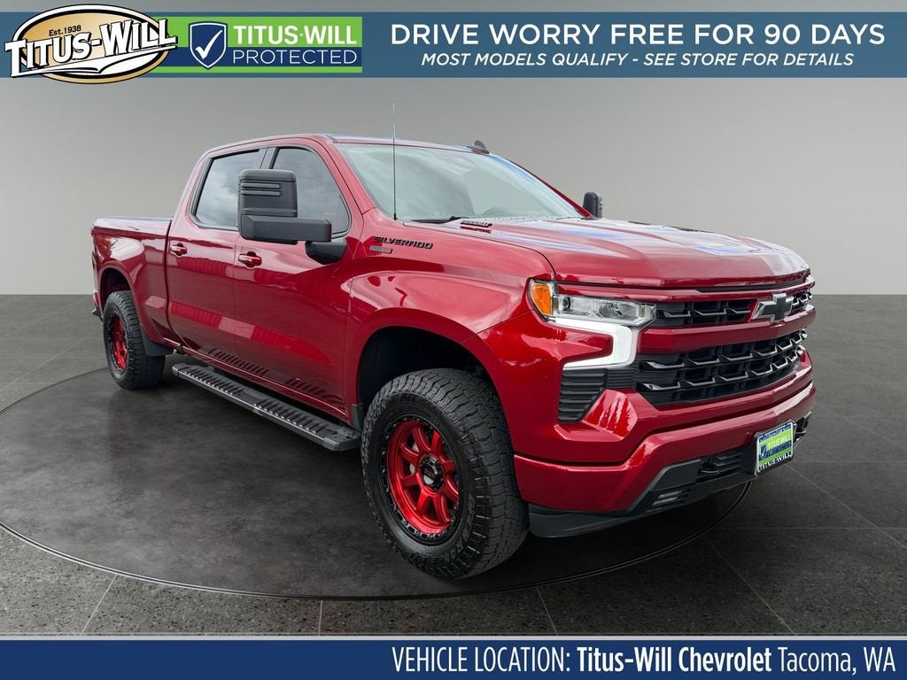 2025 Chevrolet Silverado 1500 RST in Radiant Red Tintcoat — front three-quarter view