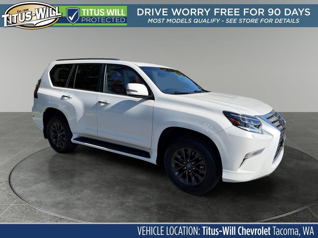 2022 Lexus GX GX 460 Premium in White — front three-quarter view