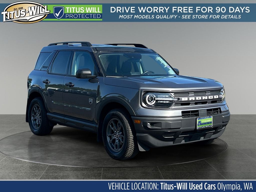 2022 Ford Bronco Sport Big Bend in Gray Metallic — front three-quarter view