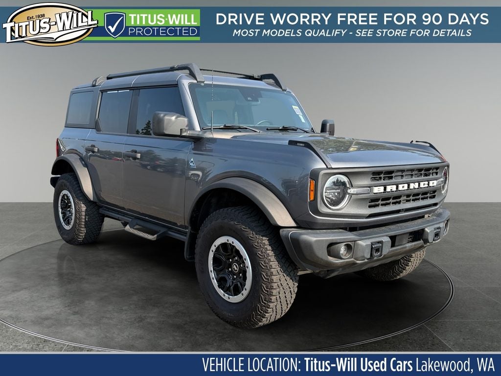 2024 Ford Bronco Black Diamond Lifted in Gray Metallic — front three-quarter view