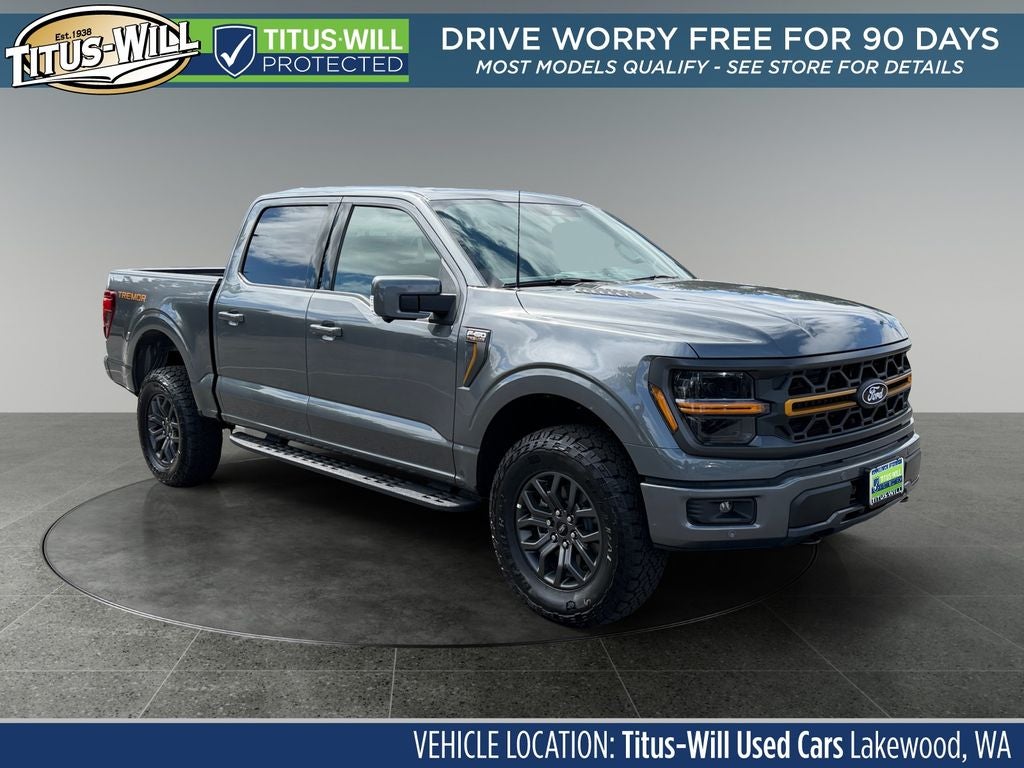 2026 Ford F-150 Tremor in Gray — front three-quarter view