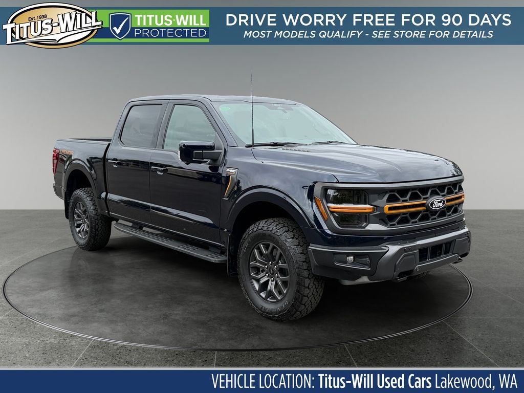 2026 Ford F-150 Tremor in Blue — front three-quarter view