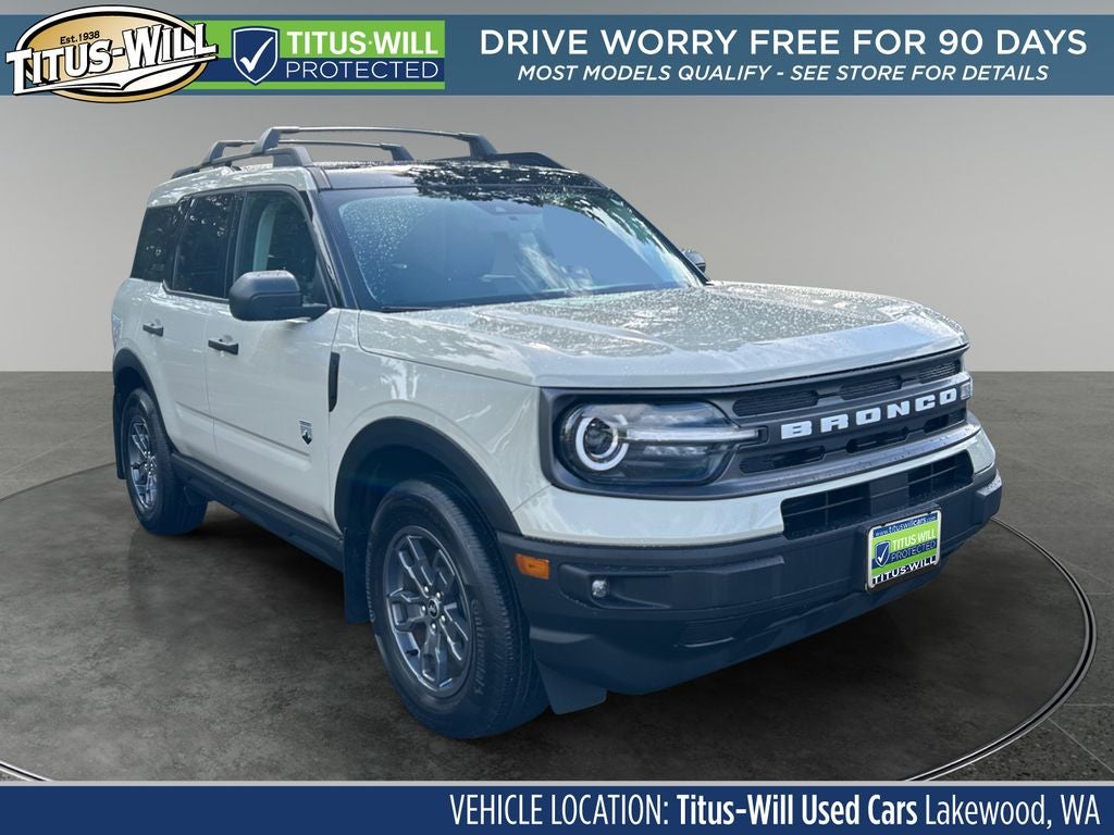 2024 Ford Bronco Sport Big Bend in Desert Sand — front three-quarter view