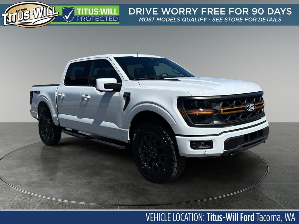 2026 Ford F-150 Tremor in White — front three-quarter view