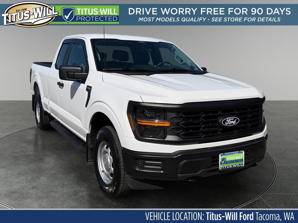 2024 Ford F-150 XL in Oxford White — front three-quarter view