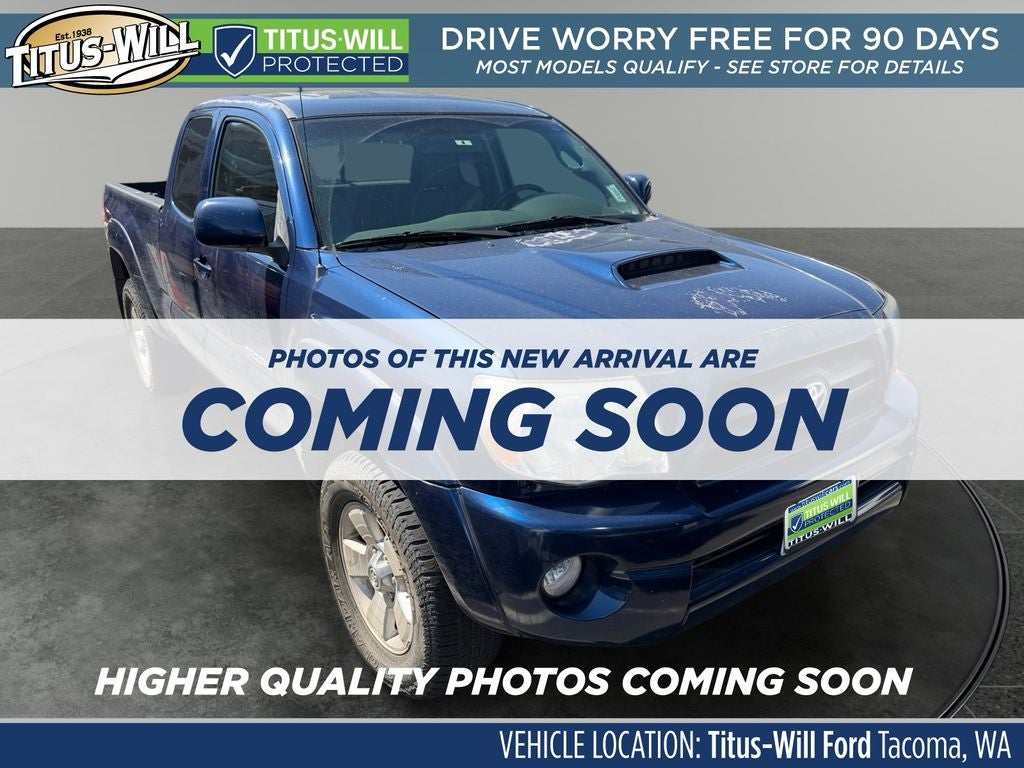 2007 Toyota Tacoma Base V6 in Indigo Ink Pearl — front three-quarter view