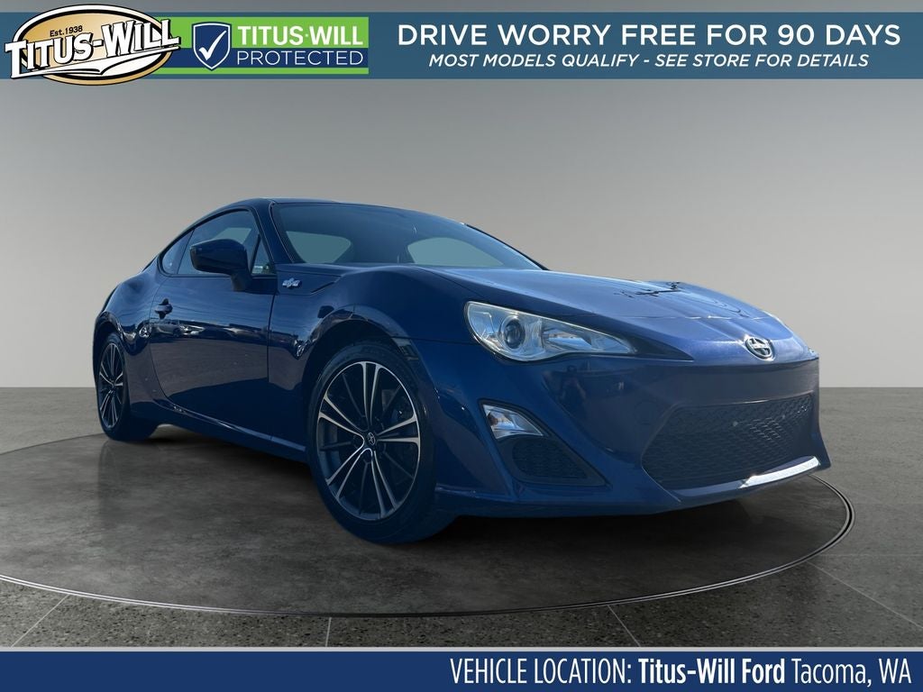 2013 Scion FR-S Base in Ultramarine — front three-quarter view