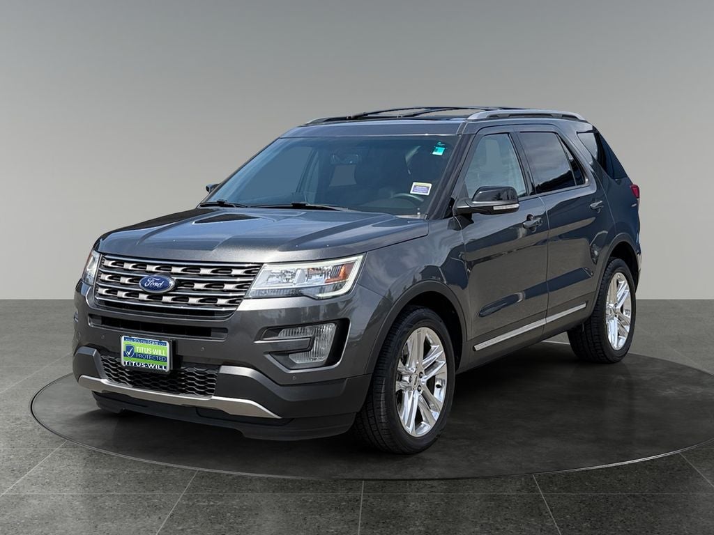 2017 Ford Explorer — rear three-quarter view