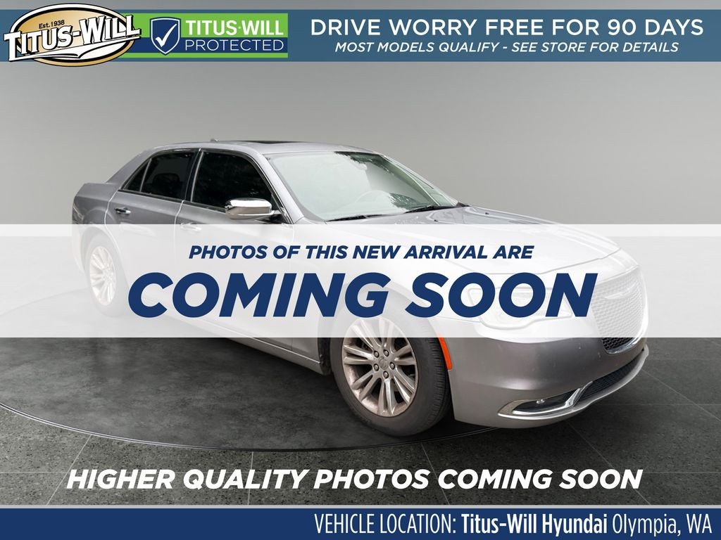 2016 Chrysler 300 C in Billet Silver Metallic Clearcoat — front three-quarter view