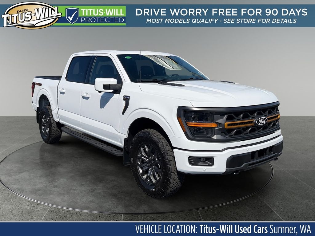 2026 Ford F-150 Tremor in Oxford White — front three-quarter view