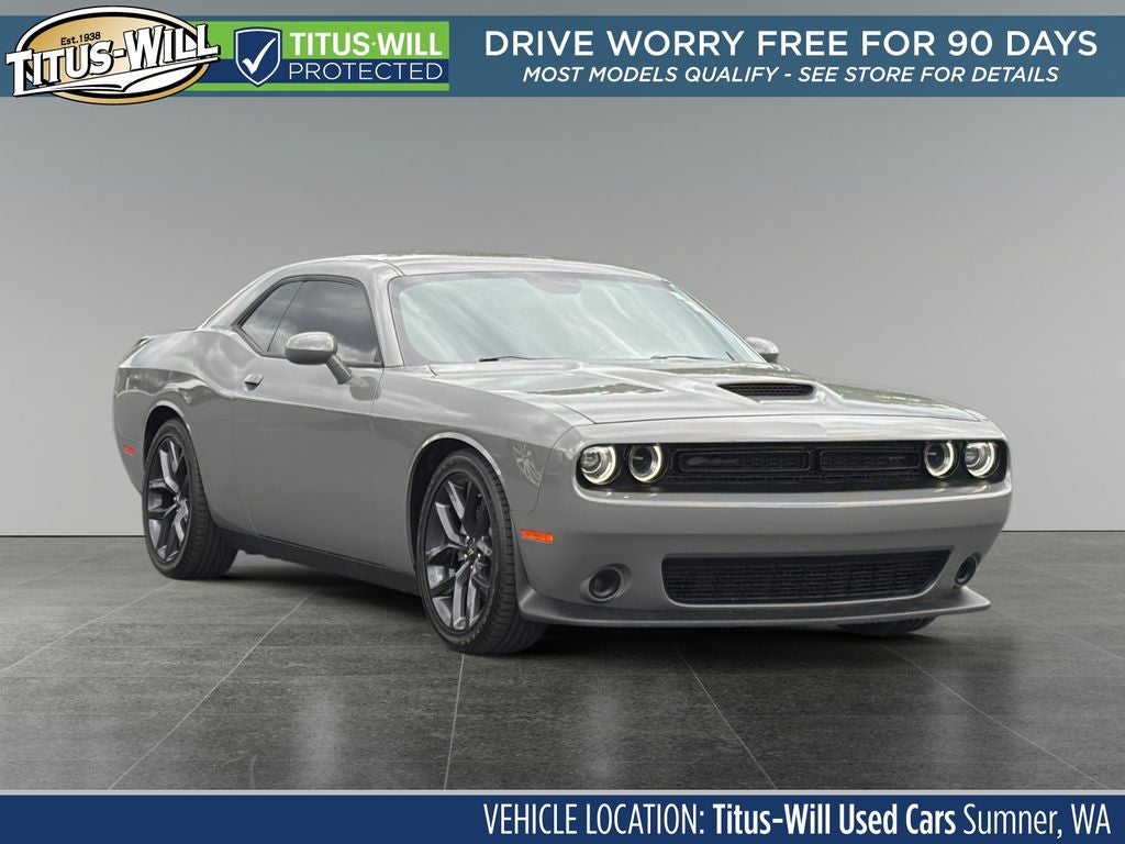 2023 Dodge Challenger GT in Gray Clearcoat — front three-quarter view