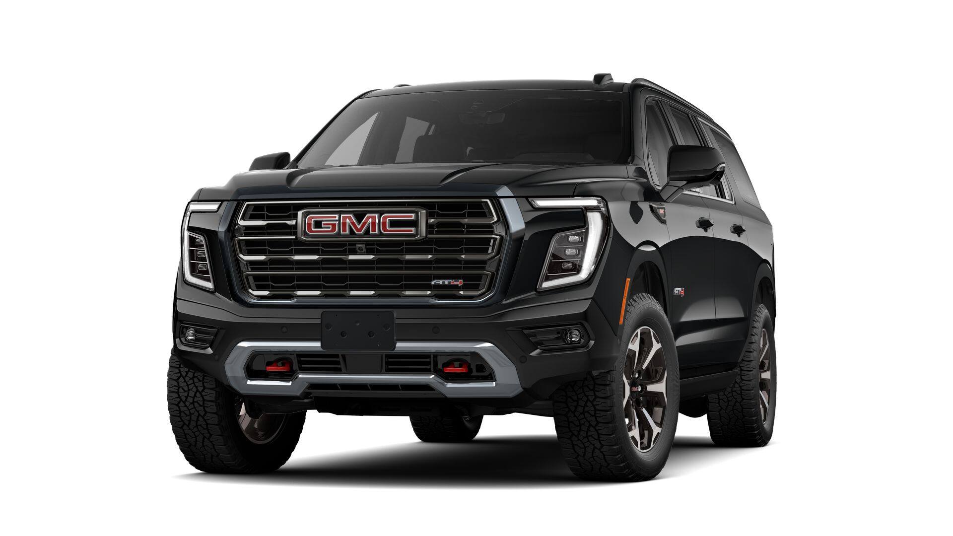 2026 GMC Yukon XL AT4 Ultimate in Onyx Black — front three-quarter view