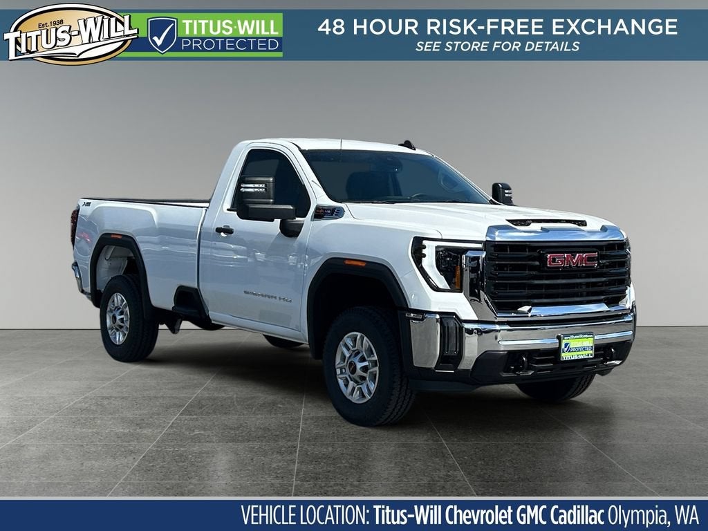 2026 GMC Sierra 2500 HD Pro in Summit White — front three-quarter view