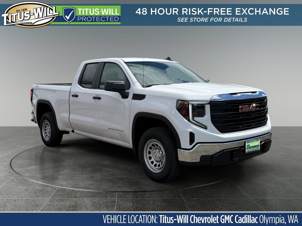 2026 GMC Sierra 1500 Pro in Summit White — front three-quarter view