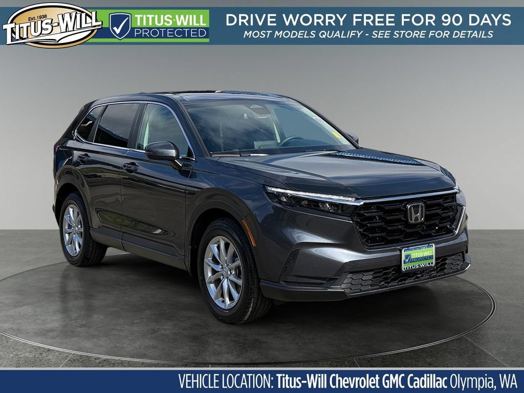 2026 Honda CR-V EX AWD in Gray — front three-quarter view